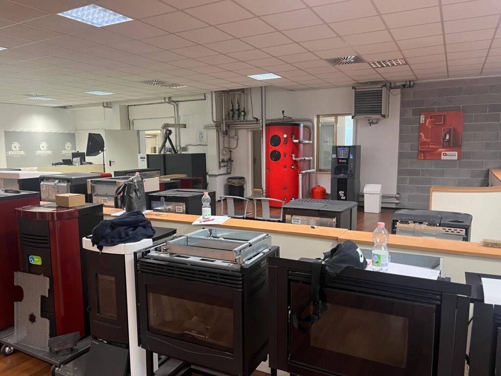 Exposición de estufas de Nórdica Extraflame