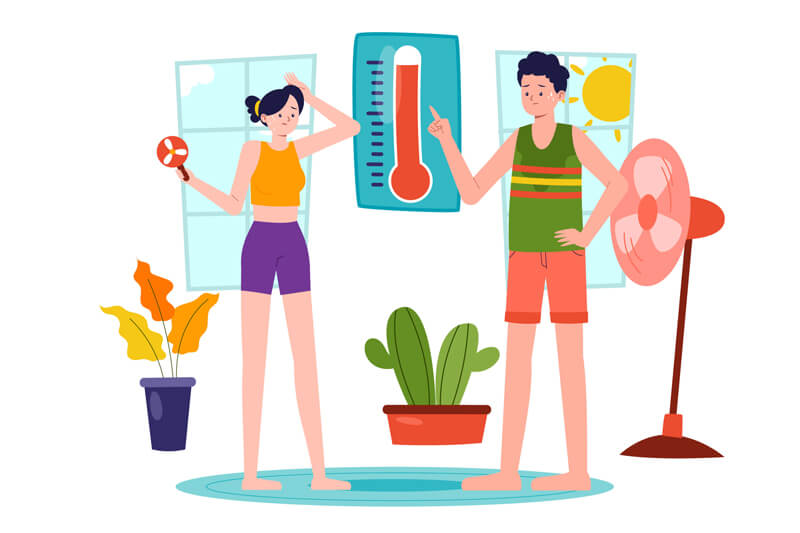 La casa acumula calor si no se usa el aire acondicionado